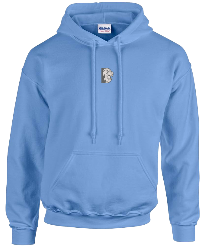 Juniors Embroidered Hoodie Blue Durham Cricket