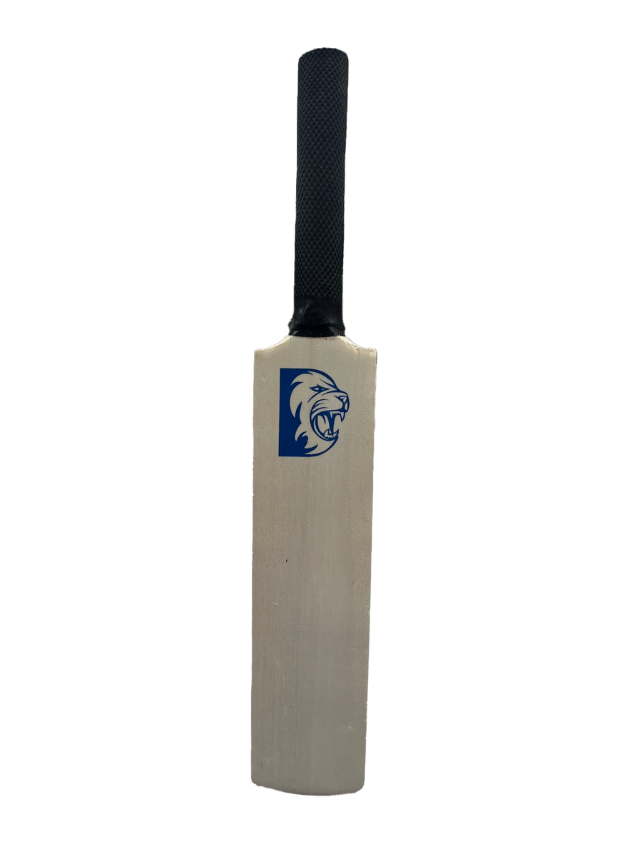 Mini Wooden Signature Bat With Lion Crest Durham Cricket 0991