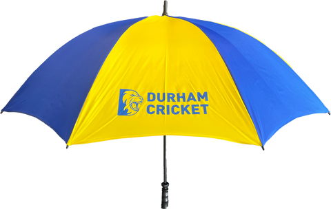 Durham Cricket Yellow and Blue Panelled Umbrella