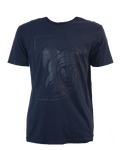 Navy Monochrome Durham Cricket T-Shirt