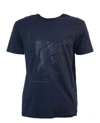 Navy Monochrome Durham Cricket T-Shirt