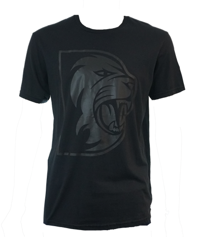 Junior Black Monochrome Durham Cricket T-Shirt