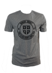 Junior Grey Durham Cricket Crest Graphic Canterbury T-Shirt