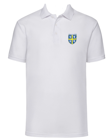 Durham Cricket White Polo with Championship Crest